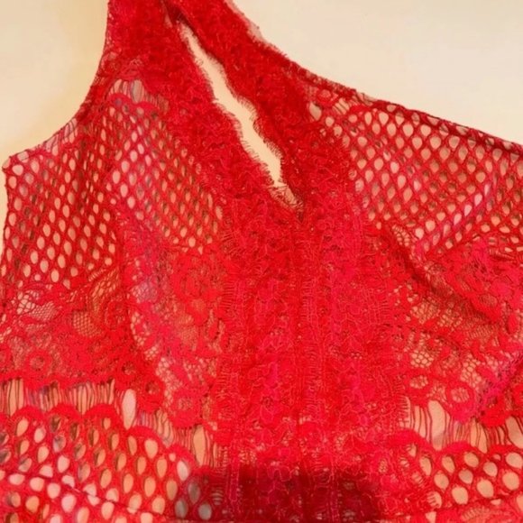 Stylestalker Elliot Circle Lace One Shoulder Dress - Picture 11 of 14